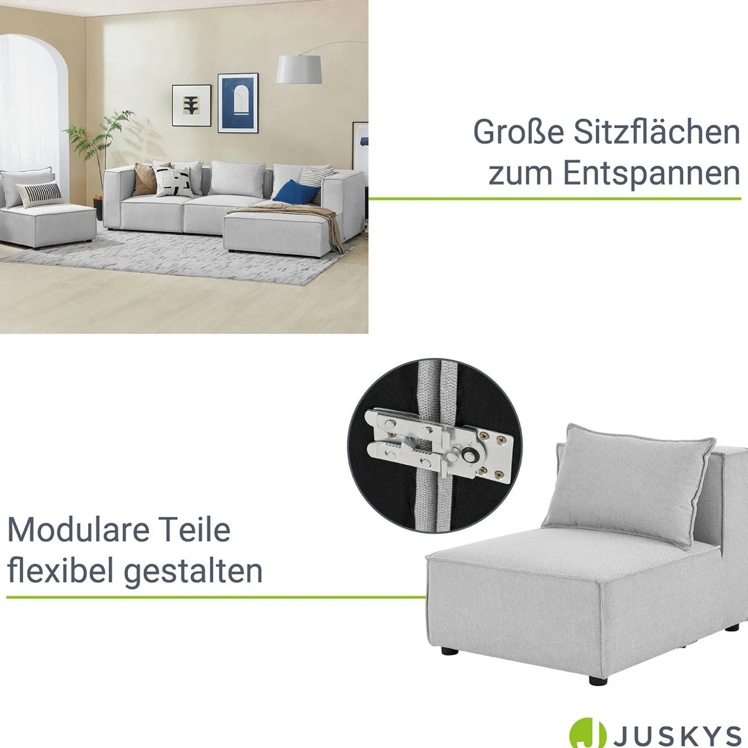 Modulares Sofa Domas XL - 4 Sitzer