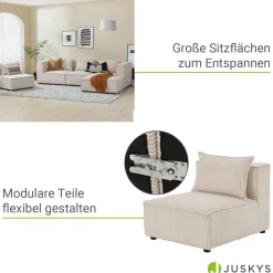 Modulares Sofa Domas XL - 4 Sitzer