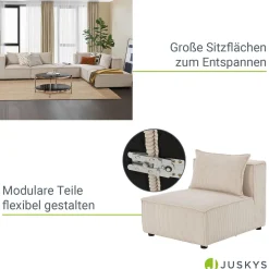 Modulares Sofa Domas XXL - Wohnlandschaft