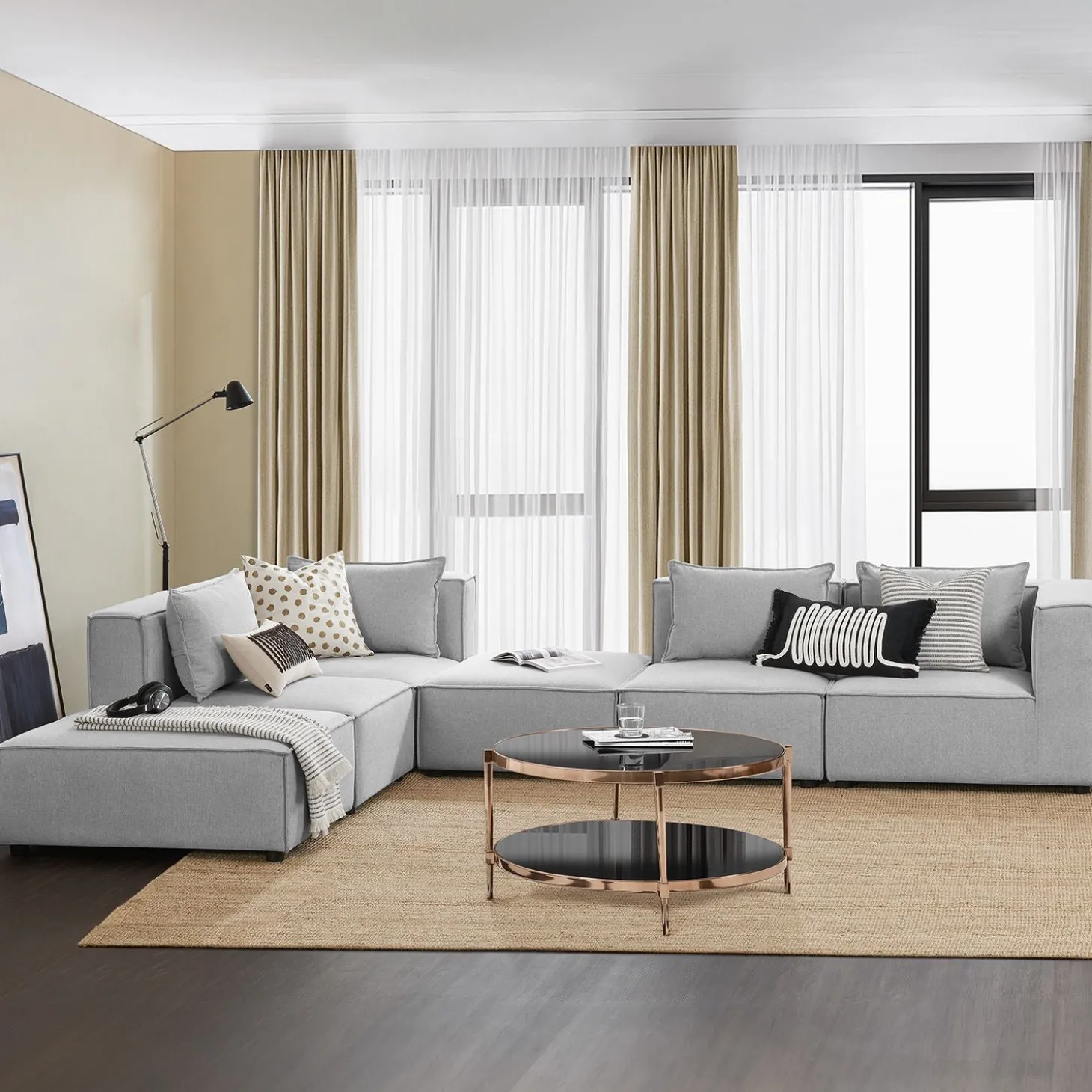 Modulares Sofa Domas XXL - Wohnlandschaft