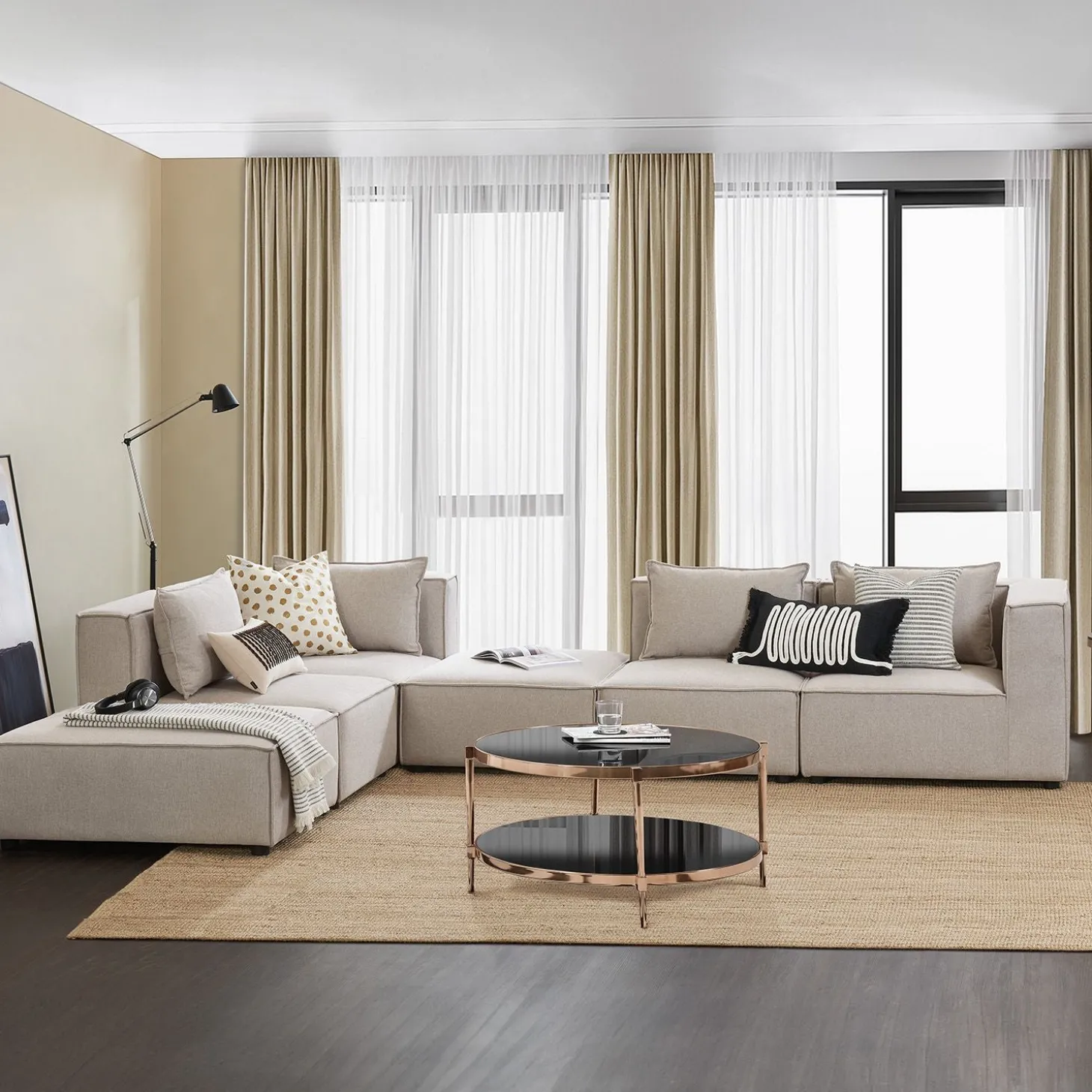 Modulares Sofa Domas XXL - Wohnlandschaft