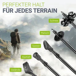 Nordic Walking Wanderstöcke mit Zubehör