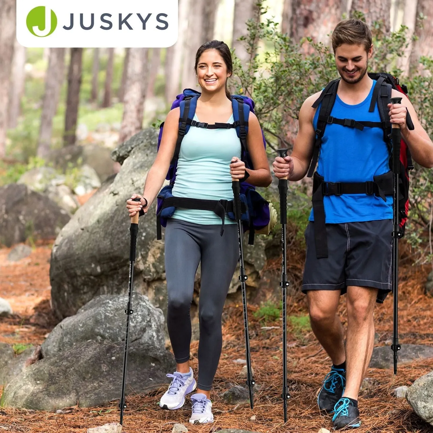 Nordic Walking Wanderstöcke mit Zubehör