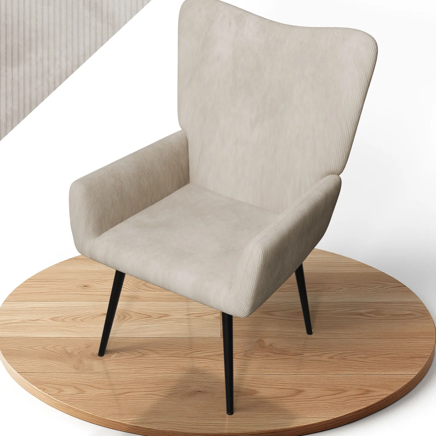 Ohrensessel mit optionalem Hocker Odense