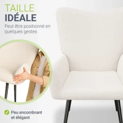 Ohrensessel mit optionalem Hocker Odense