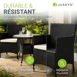 Polyrattan Balkon Set Bayamo