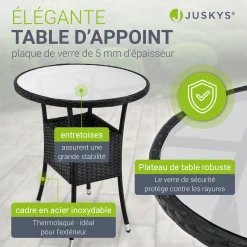 Polyrattan Balkon Set Bayamo