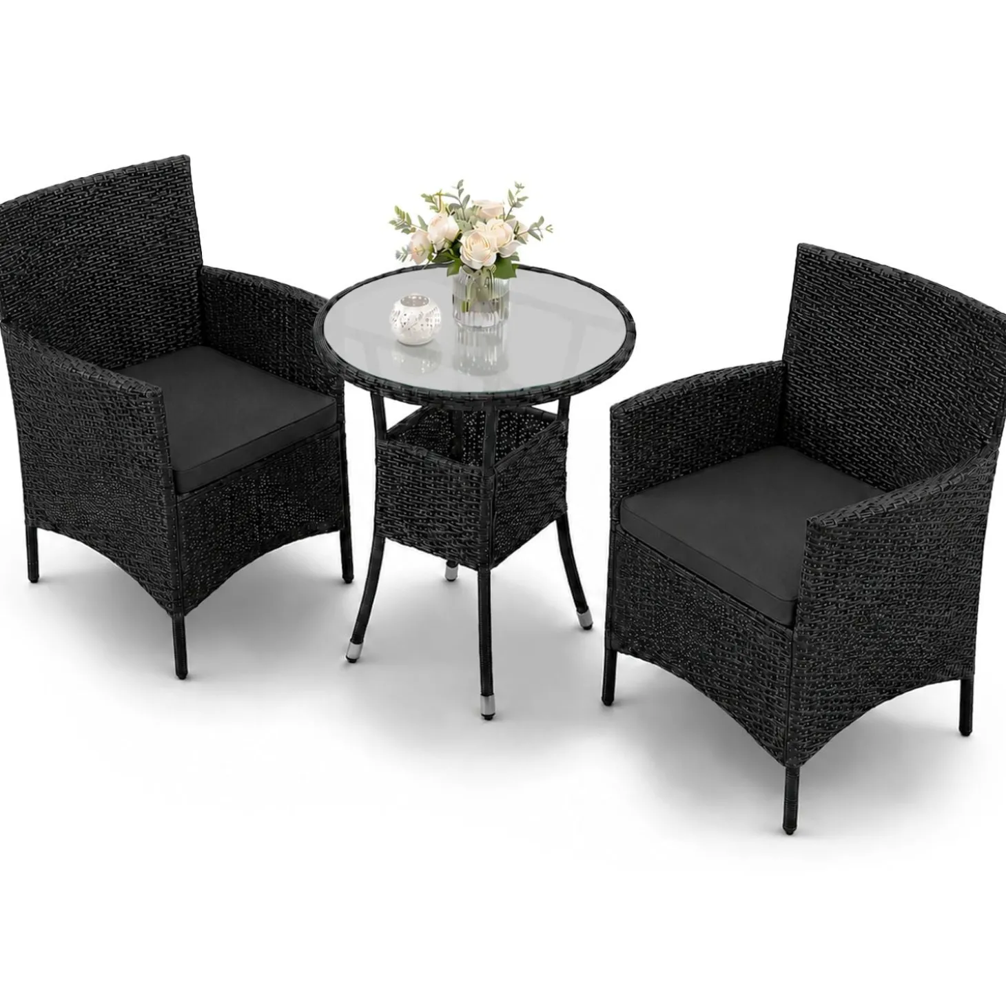 Polyrattan Balkon Set Bayamo