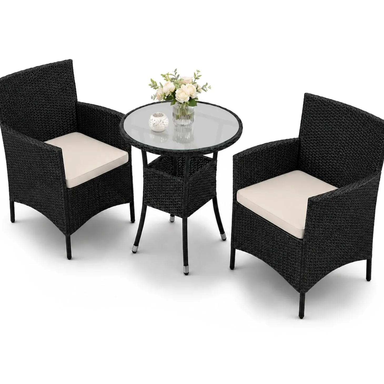 Polyrattan Balkon Set Bayamo