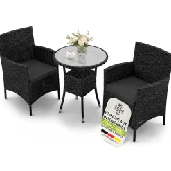 Polyrattan Balkon Set Bayamo