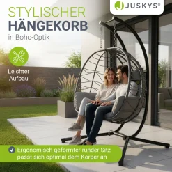 Polyrattan Doppelhängesessel Aria