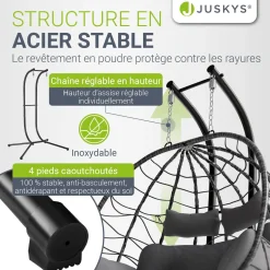 Polyrattan Doppelhängesessel Aria