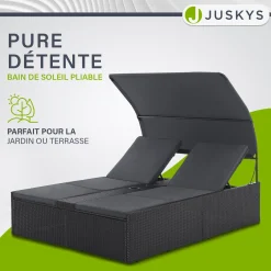Polyrattan Doppelliege Syros
