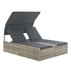 Polyrattan Doppelliege Syros