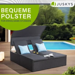 Polyrattan Doppelliege Syros