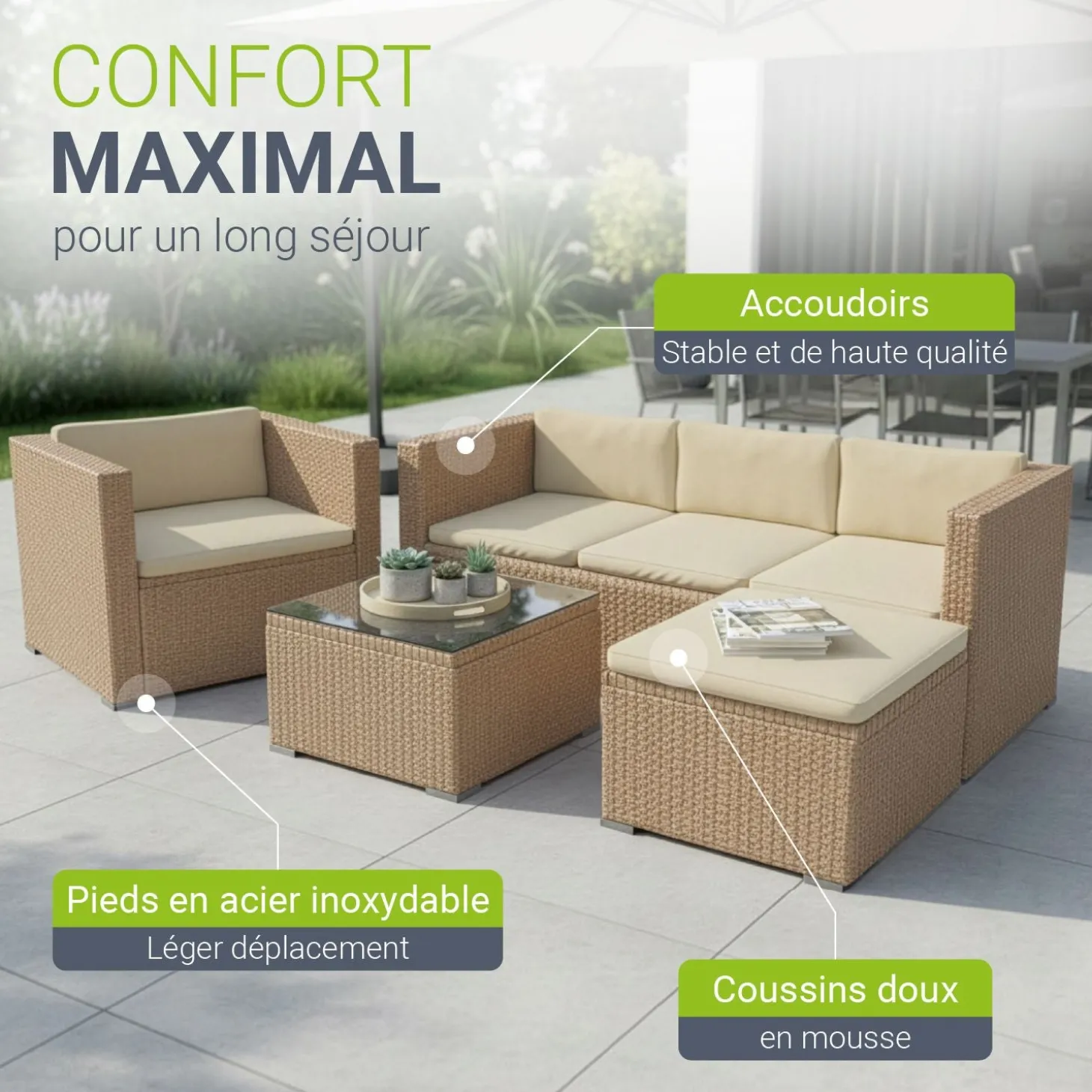 Polyrattan Lounge Punta Cana