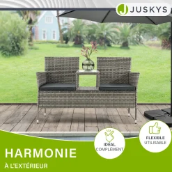 Polyrattan Sitzbank Monaco