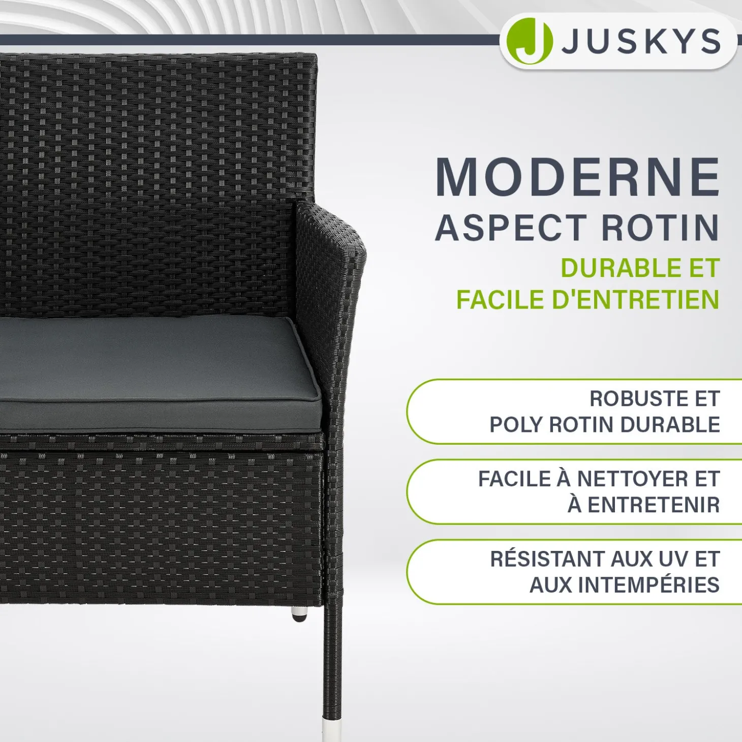 Polyrattan Sitzbank Monaco