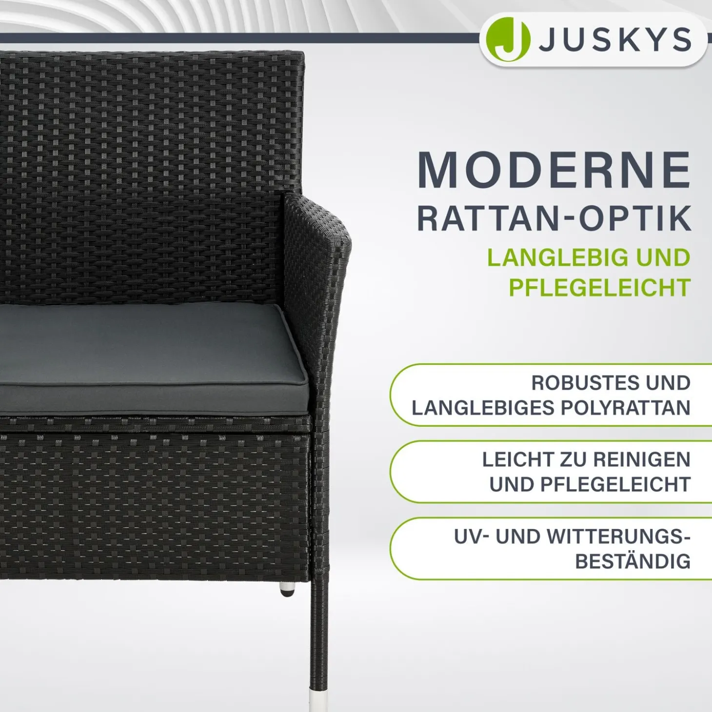 Polyrattan Sitzbank Monaco