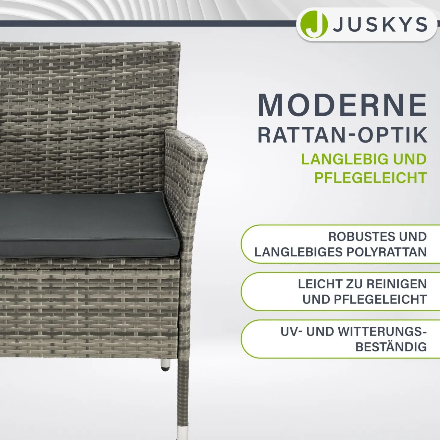 Polyrattan Sitzbank Monaco