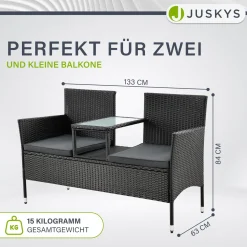 Polyrattan Sitzbank Monaco