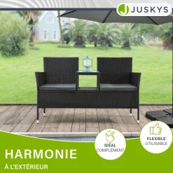 Polyrattan Sitzbank Monaco