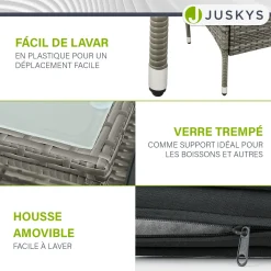 Polyrattan Sitzbank Monaco