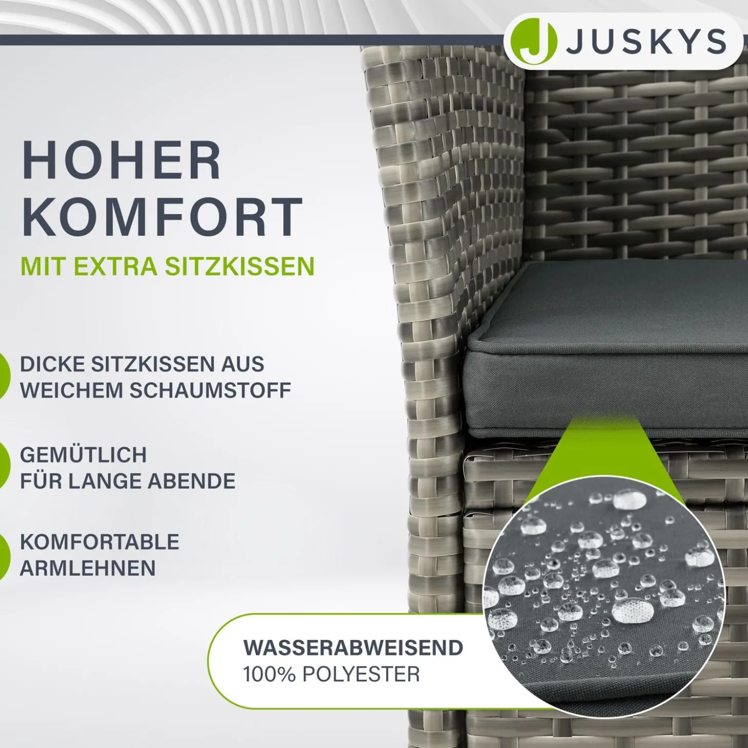 Polyrattan Sitzbank Monaco