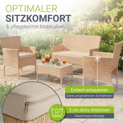 Polyrattan Sitzgruppe Fort Myers