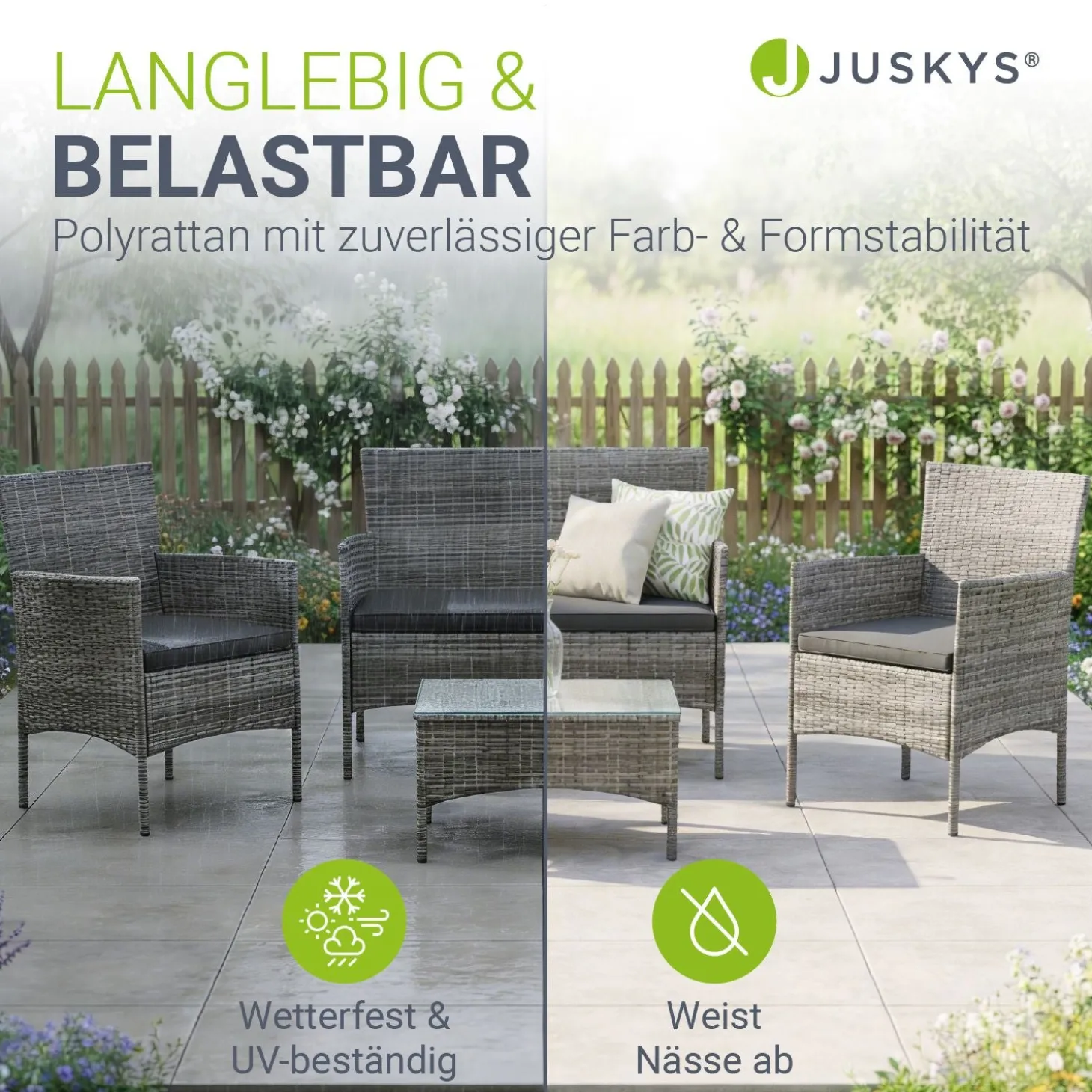 Polyrattan Sitzgruppe Fort Myers