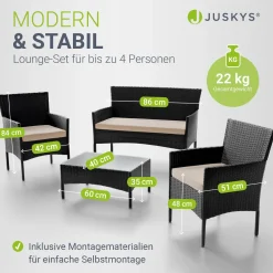 Polyrattan Sitzgruppe Fort Myers