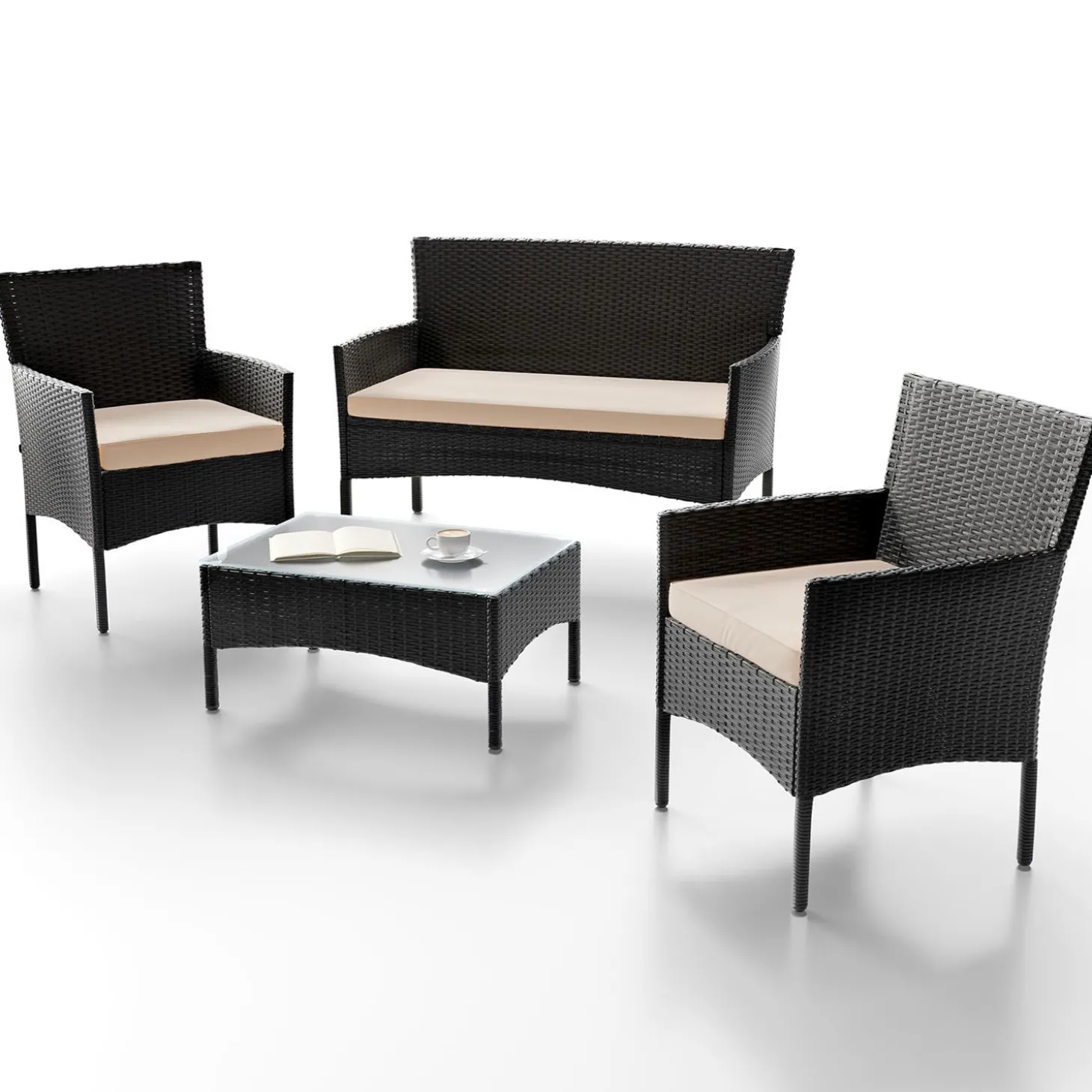 Polyrattan Sitzgruppe Fort Myers