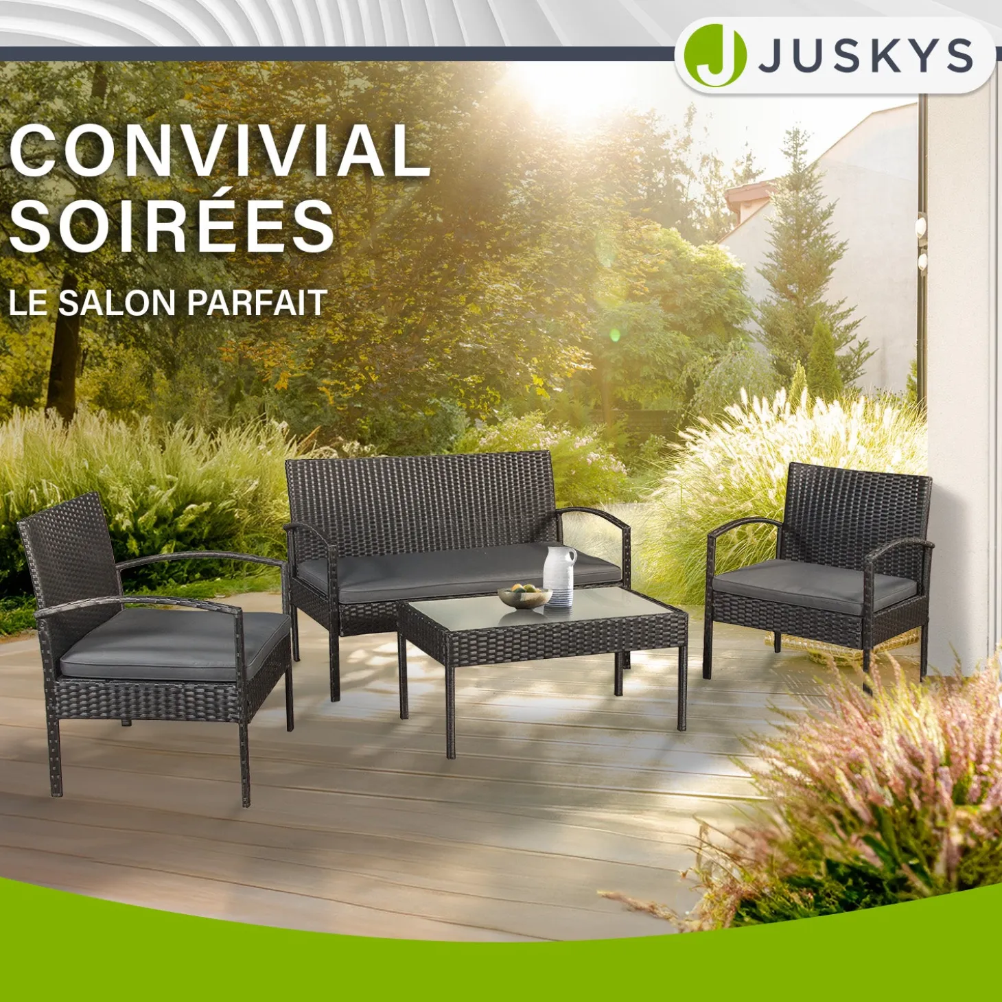 Polyrattan Sitzgruppe Trinidad