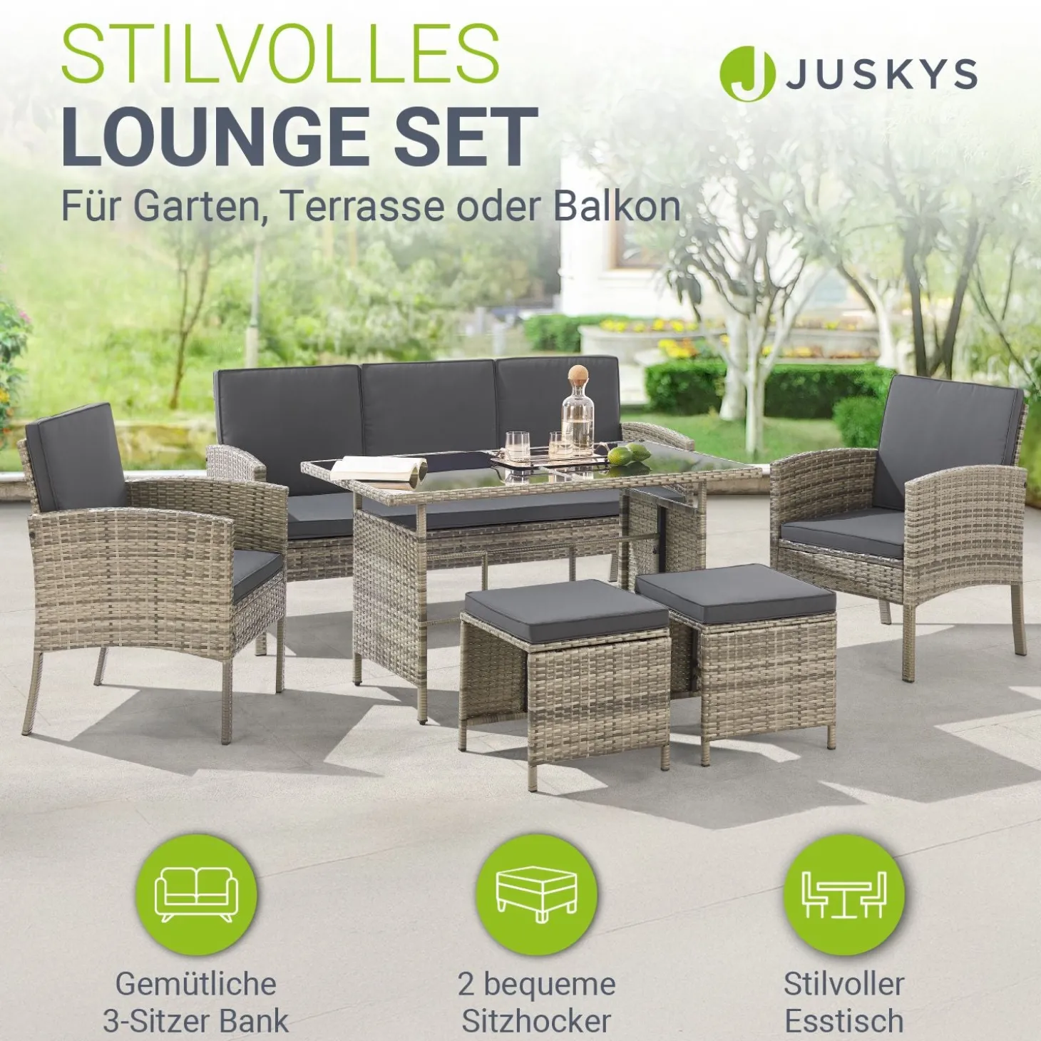 Rattan Sitzgruppe Turin