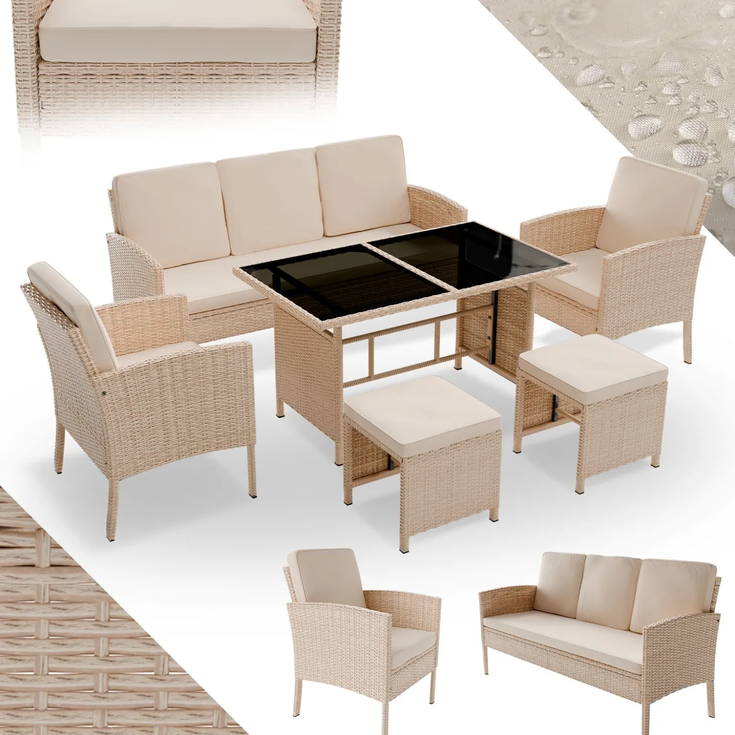 Rattan Sitzgruppe Turin