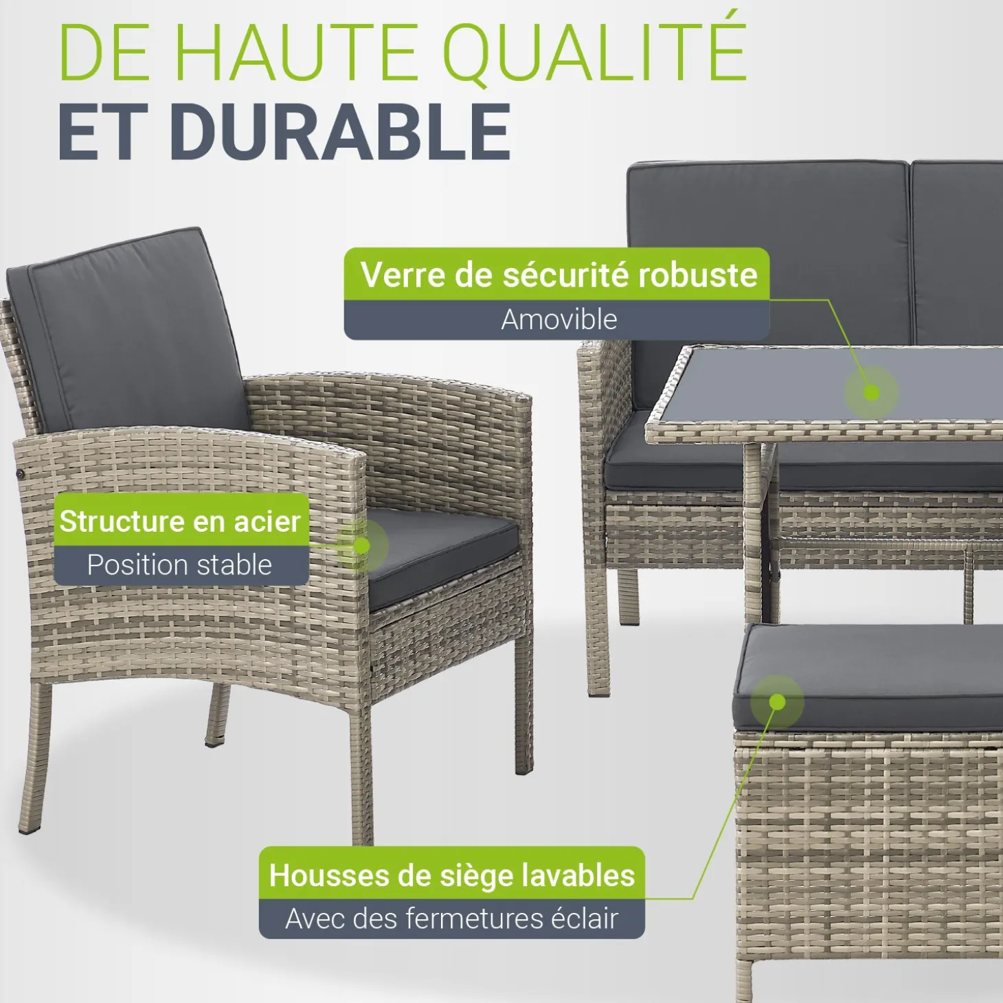 Rattan Sitzgruppe Turin