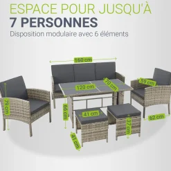 Rattan Sitzgruppe Turin