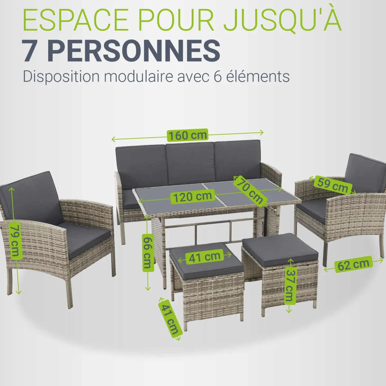 Rattan Sitzgruppe Turin