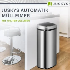 Rechteckiger Mülleimer mit Sensor