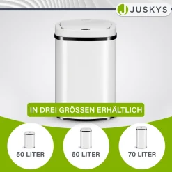 Rechteckiger Mülleimer mit Sensor