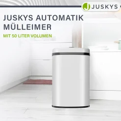 Rechteckiger Mülleimer mit Sensor