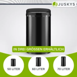 Rechteckiger Mülleimer mit Sensor