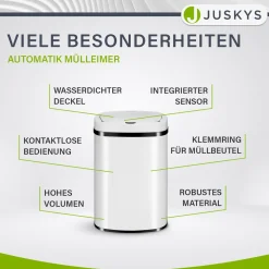 Rechteckiger Mülleimer mit Sensor
