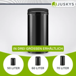 Rechteckiger Mülleimer mit Sensor