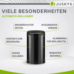 Rechteckiger Mülleimer mit Sensor
