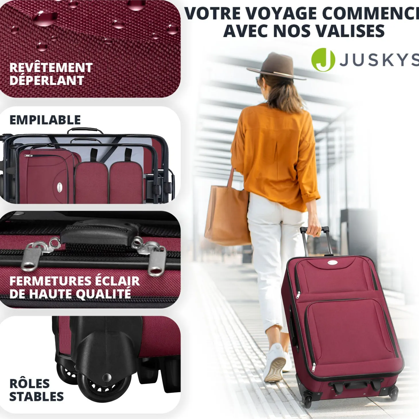 Reise Trolley Kofferset Athen