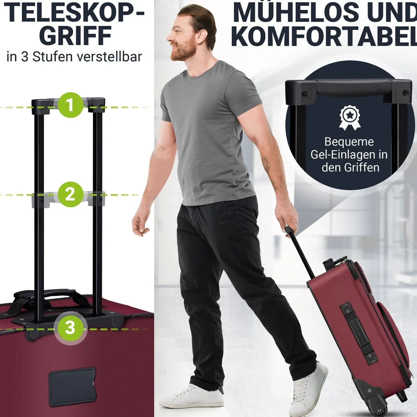 Reise Trolley Kofferset Athen