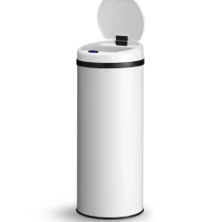 Runder Mülleimer mit Sensor