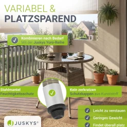 Runder Polyrattan Gartentisch Yoro