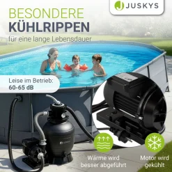 Sandfilteranlage für Pools bis 47m³
